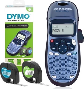 DYMO Label Maker + 2 Labeling Tapes | LetraTag 100H Handheld Label Maker - Picture 1 of 8