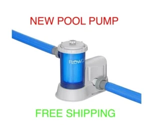 Bestway / Coleman Flow Clear Schwimmbad Filterpumpe Modell 90473E mit Filter - Bild 1 von 3