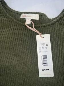 GB Girls Junior Ribbed T NWT Sz Medium - Picture 1 of 6