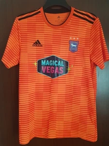 Ipswich Town Football Orange Away Shirt 2018-2019 Size M Magical Vegas Adidas - Picture 1 of 8