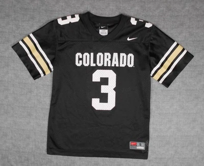 Nike Team YOUTH (8/10) Colorado Buffaloes Football Jersey #3 Black Size Small - Image 1 of 4