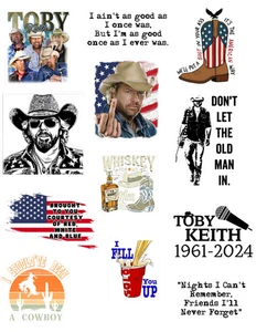 Toby Keith Country Music Stickers Pack - Picture 1 of 1