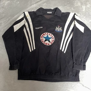 Newcastle Adidas Training Drill Top 1995 -96 Mens XL 42-44 Cotton Rare - Picture 1 of 18