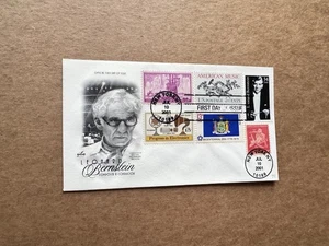 US 2001 Leonard Bernstein FDC (71) +ArtCraft Cachet #3521 +6-Stamp Frank +Neat - Picture 1 of 2