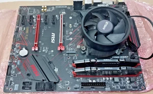 MSI B450 GAMING PLUS Ryzen 5 3600X 16 GB 2x8 DDR4 3200 RAM. (Broken/repair) - Afbeelding 1 van 17
