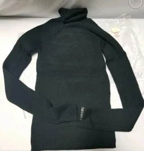 PARASUCO  Ladies TURTLE NECK RIB KNIT SWEATER- BLACK SIZE: M, M0NI-M00 - Picture 1 of 1