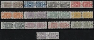 1914 Italia Regno Pacchi postali su due sezioni nodo sabaudo MH ling - Imagen 1 de 1