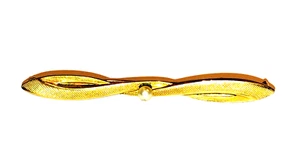 Krawattennadel mit Saatperle glanzvergoldet Reversnadel Tuchnadel Brosche - Bild 1 von 7