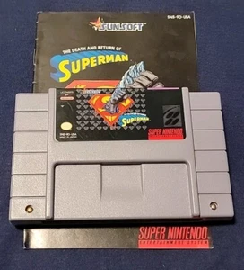 The Death And Return Of Superman SNES Super Nintendo - Picture 1 of 5