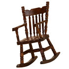  Wood Doll House Rocking Chair Child Rocking-chair Ornament Mini