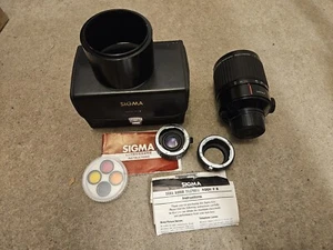 Sigma Lens 600mm F/8 M42 K Mount Pentax + teleconverter x2 + Micro 4:3 adapter - Picture 1 of 5