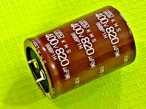2pcs 820uF 400V Nippon EKMS401VSN821MA50W 35x50 Snap-in capacitors - Picture 1 of 6