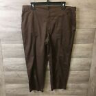 Christopher & Banks Womens 14 Brown Cropped Trouser Pants NWT*Damage*