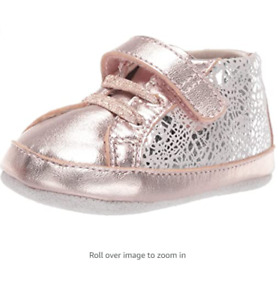 Robeez Girls 12-18 Months Clara Copper Soft Sole Leather Shoes Toddler FREE SHIP