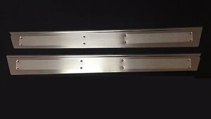 1957 Lincoln Premiere Capri 2-Door Interior Sill Scuff Plates NEW as Original - Foto 1 di 2