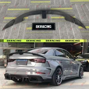 Carbon Fiber/Glossy Black Rear Trunk Spoiler Wing For 2014-2021 Audi A3 S3 RS3 - Bild 1 von 27
