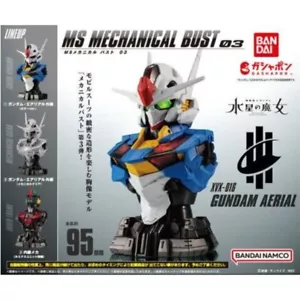 BANDAI MS Mechanical Bust 03 Gundam Aerial All 3 types Figure Capsule Toy JAPAN - Picture 1 of 4