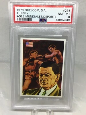 1979 Quelcom #235 Gene Tunney PSA 8 (Top Pop, Pop 3) - Image 1 of 2