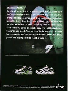 1998  PRINT AD - ASICS RUNNING SHOE AD - GEL-MARKO / GEL-GALILEO II SHOE AD - Picture 1 of 1