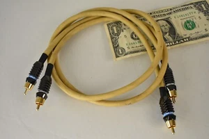 32" VintageVan Den Hul  M.C.D. 102 mkII RCA Plug Audio Interconnect Cable -READ- - Picture 1 of 9