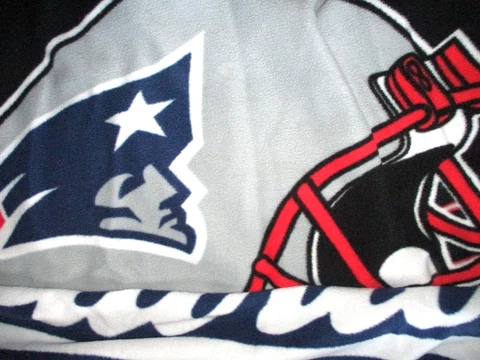 New England Patriots Blanket Patriots Helmet Throw Blanket Gray Blue & Red Throw Cover