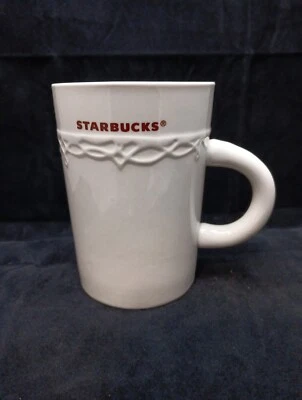 Starbucks Red Logo Embossed 10oz. Ceramic Mug 2010 No Chips.  - Image 1 of 4