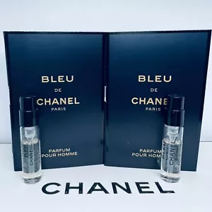 2 Chanel Bleu De Chanel Parfum Sample Spray 1.5ml / .0.5oz Each - Picture 1 of 2