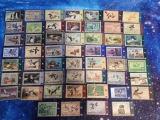 Vintage Duck Hunting Permit Stamp Phone Card Collection. 53 Total