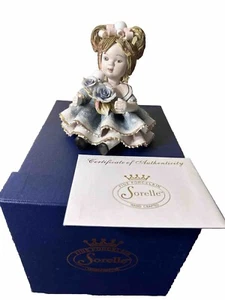 Sorelle Handcrafted Porcelain Molly Spaghetti Head Figurine Double Boxes - Picture 1 of 12