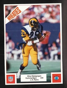 Mini póster Eric Dickerson Los Angeles Rams 1987 Wheaties 5x7 - Imagen 1 de 2