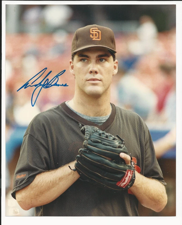 Foto autógrafa firmada por Andy Benes de los Padres de San Diego 8x10  Foto 1 de 1