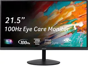 Acer SB222Q 21.5" FHD monitor @ 100Hz 1MS VGA HDMI AMD FreeSync Zero Frame - Picture 1 of 7
