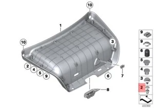 Genuine BMW E46 E90 Expanding Rivets x5 51498237075 - Imagen 1 de 1