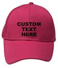 Personalized Text Embroidered Unisex Baseball Cap, Adjustable Hat, Custom Text