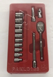 Snap On 14 Pc Set Ratchet And Sockets Pakld138 1/4 Drive Sae - Picture 1 of 7