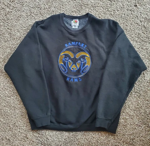 Colorado State Rams Vintage 90s Holiday Bowl Pullover Sweatshirt Gray - Size XL Cover