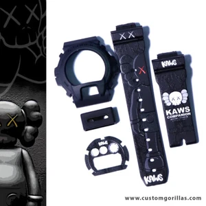 Schwarzes Kaw s Band & Lünette spezielles Design für DW 6900 G Shock Uhr BNB Uhrenteil - Bild 1 von 6