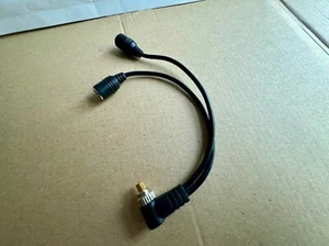Flash PC sync Splitter Cable threaded Male to x2 female sockets unthreaded - Picture 1 of 3