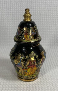 Vintage Venus Solid Parfum Flakon | Greek Pot Design | Dufttopf mit Tänzern - Bild 1 von 7