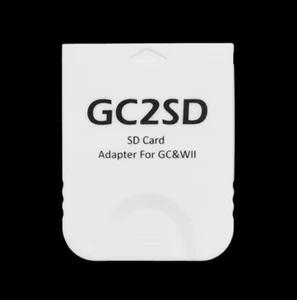GC2SD Micro SD Card Adapter TF Card Reader for Gamecube Wii Console WHITE - Picture 1 of 1