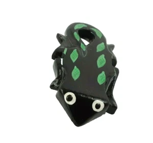 Large Vintage 1980's Hand Carved & Painted Balsa Wood Salamander Brooch Pin Art - Picture 1 of 12