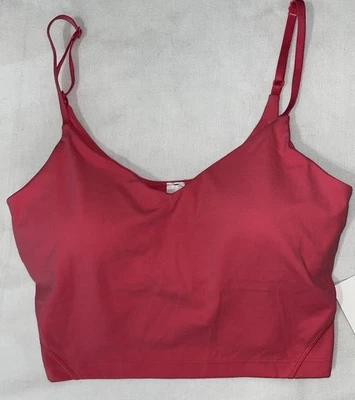 NWT🩷LULULEMON🩷SIZE 8🩷ALIGN CROPPED CAMI🩷SHELF BRA🩷SAKURA PINK🩷ADJUSTABLE🩷 - Image 1 of 4