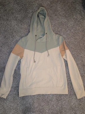 Sudadera con Capucha Pullover BKE Hebilla Mujer Crema/Verde Claro Talla S Foto 1 de 4