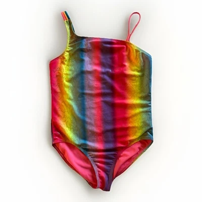 Traje de baño de una pieza Wonder Nation Rainbow Mermaid para niñas talla L (10-12) Foto 1 de 4