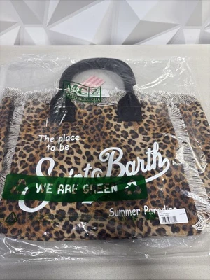 Bolso de Mano MC2 Saint Barth Tocador Arena Leopardo Grande Foto 1 de 4