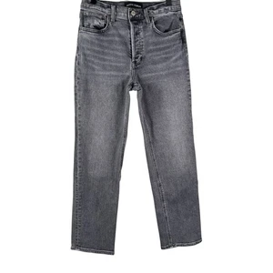 Pantalones de mezclilla para mujer The Arlo elásticos con botones tiro alto talla 27 - Imagen 1 de 11