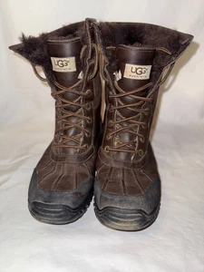 UGG Adirondack II 5446 Damen Stiefel US 9 braun Leder Lammfell gefüttert Schneestiefel - Bild 1 von 6