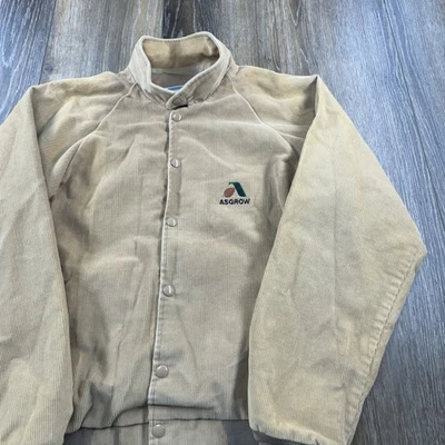 Chaqueta de Colección Asgrow Para Hombres L Pana Semilla de Maíz Agricultura Granja Marca K Años 70 EE. UU. Foto 1 de 4