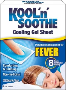 Kool N Soothe Kids Cooling Strip Sachets 4 Count (Pack of 1) Fast Delivery UK - Picture 1 of 5