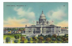 State Capitol Providence Rhode Island Vintage Postcard - Picture 1 of 2